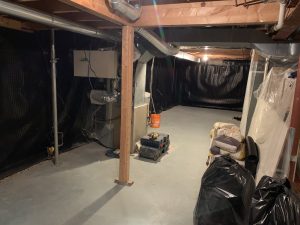 Interior basement Waterproofed